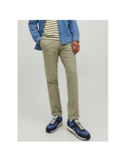 Pantalon chino slim marco fury kaki homme - Jack & Jones