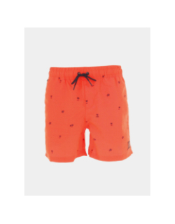 Short de bain palmiers orange fluo homme - Petrol Industries