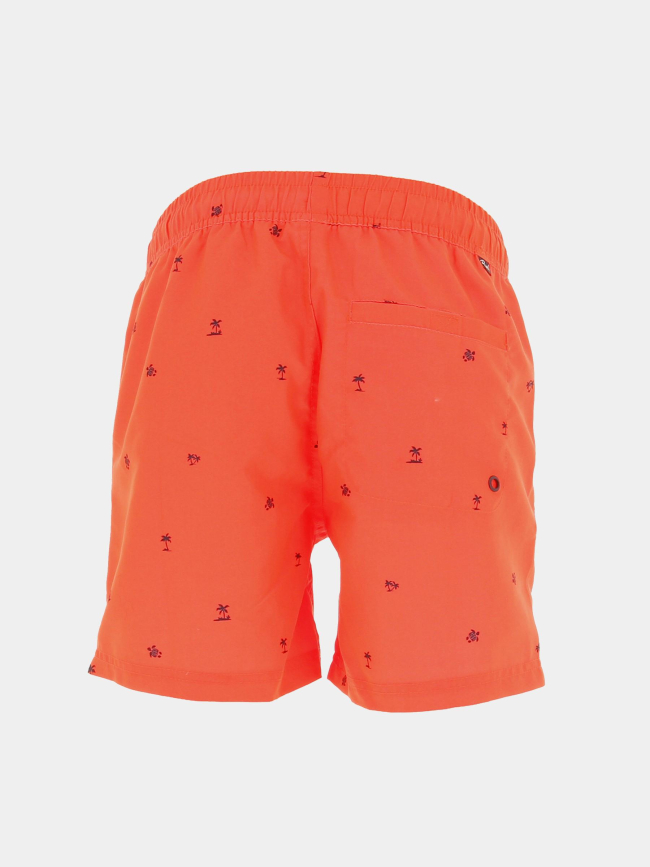 Short de bain palmiers orange fluo homme - Petrol Industries