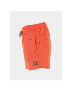 Short de bain palmiers orange fluo homme - Petrol Industries