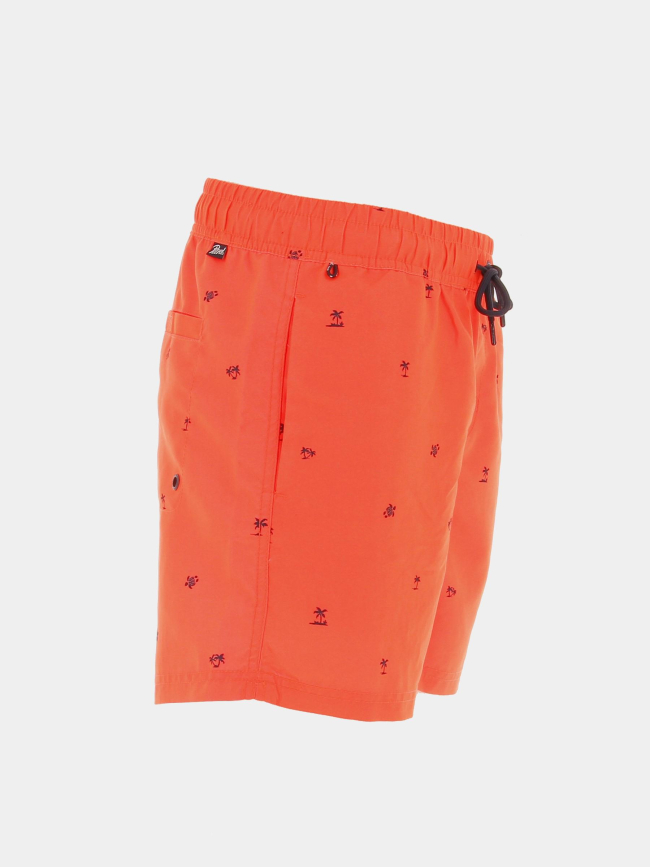 Short de bain palmiers orange fluo homme - Petrol Industries