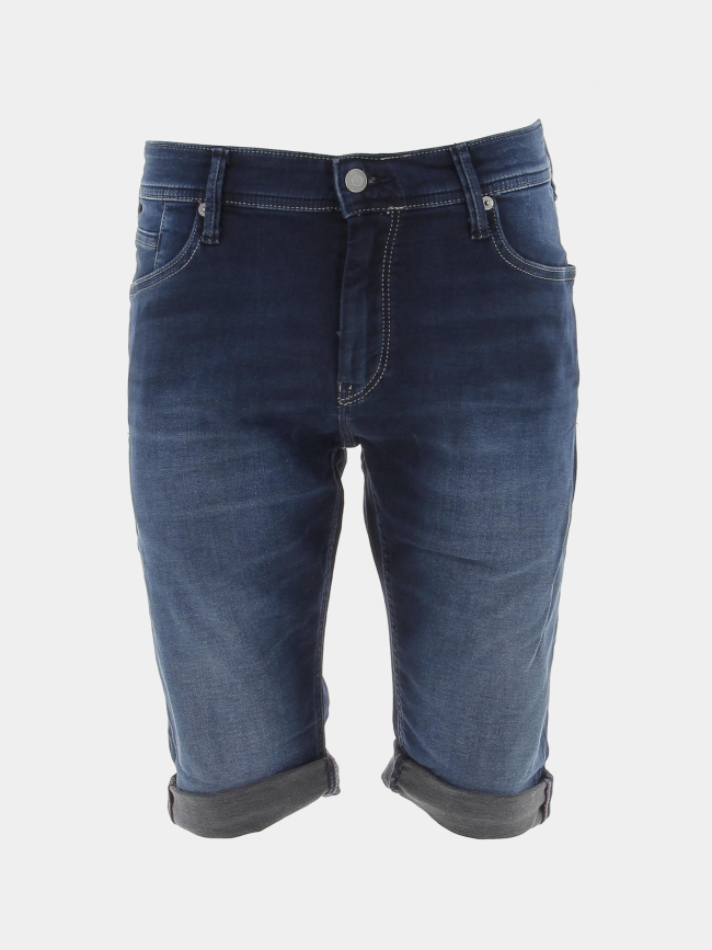 Short en jean scotty 3 bleu marine homme - Teddy Smith