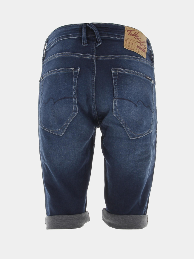 Short en jean scotty 3 bleu marine homme - Teddy Smith