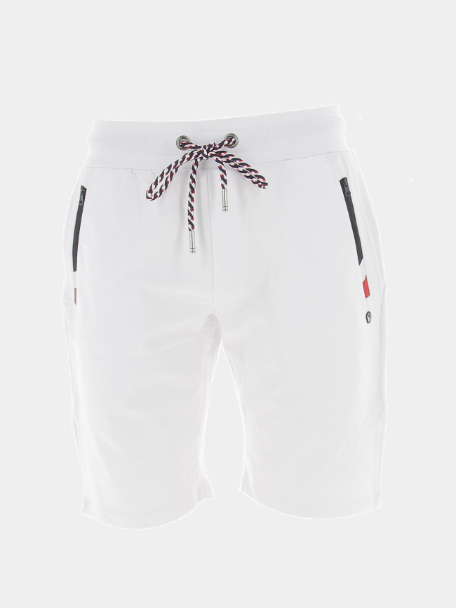 Short jogging tricolore blanc homme - Benson & Cherry