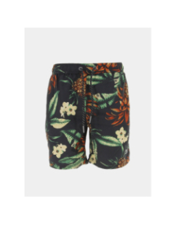 Short de bain fleurs vintage hawaien noir homme - Superdry