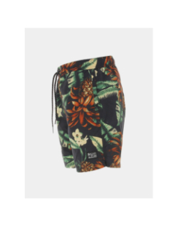 Short de bain fleurs vintage hawaien noir homme - Superdry