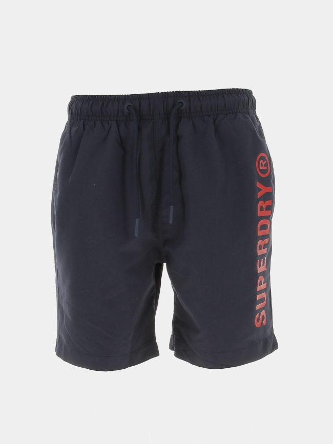 Short de bain code core bleu marine homme - Surperdry