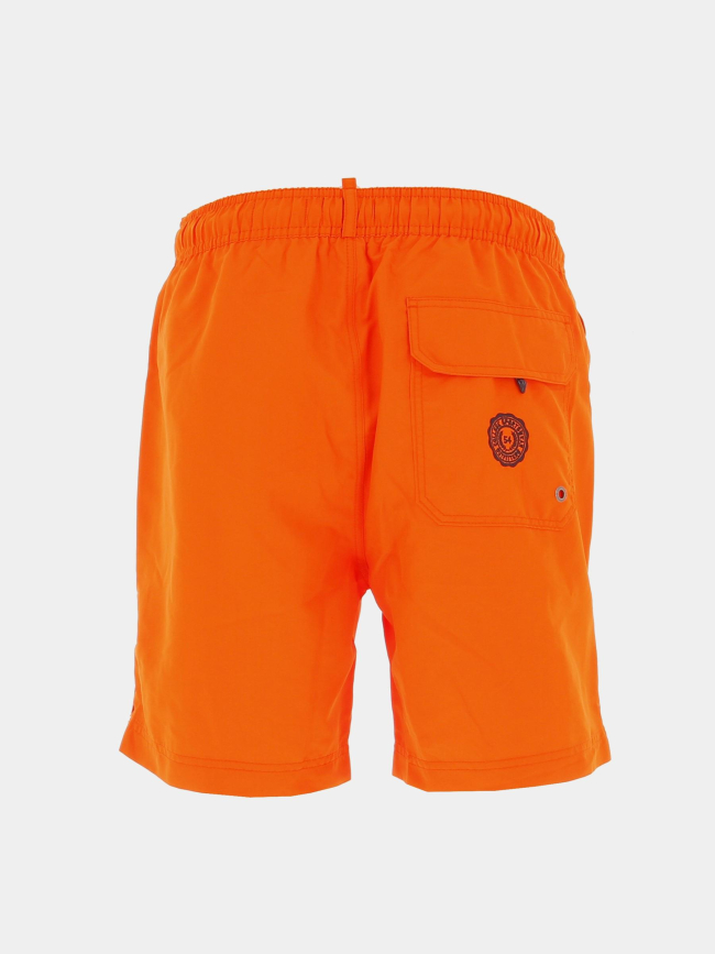 Short de bain vintage polo orange homme - Surperdry