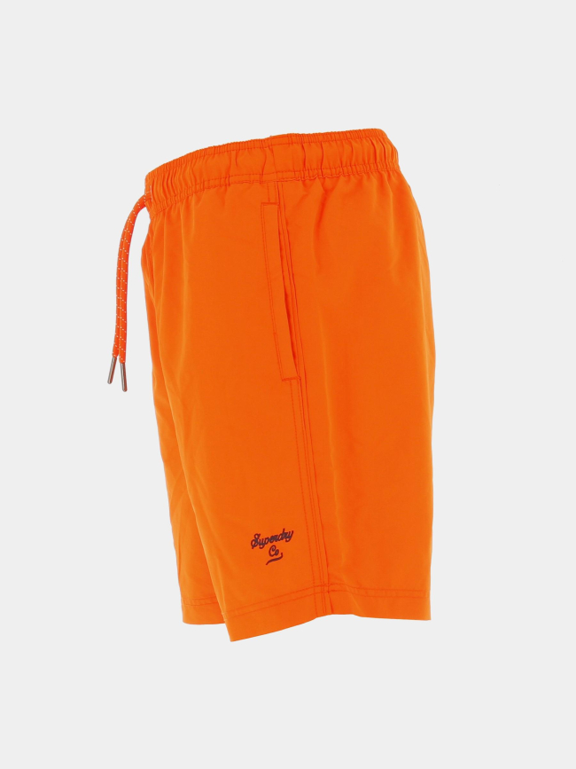 Short de bain vintage polo orange homme - Surperdry