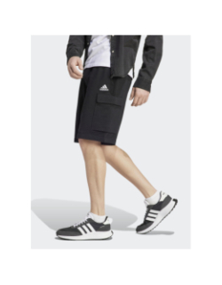 Short jogging cargo logo brodé noir homme - Adidas