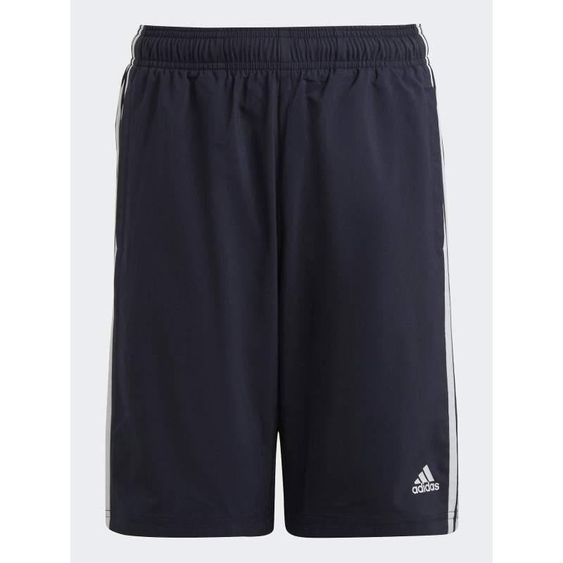 Short jogging 3 stripes bleu marine garçon - Adidas