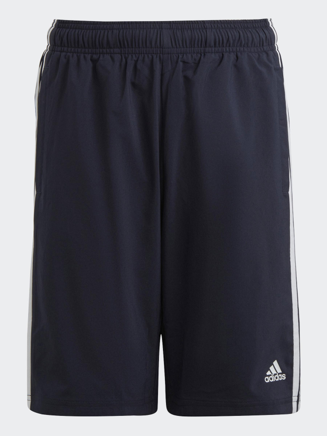 Short jogging 3 stripes bleu marine garçon - Adidas