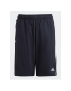 Short jogging 3 stripes bleu marine garçon - Adidas