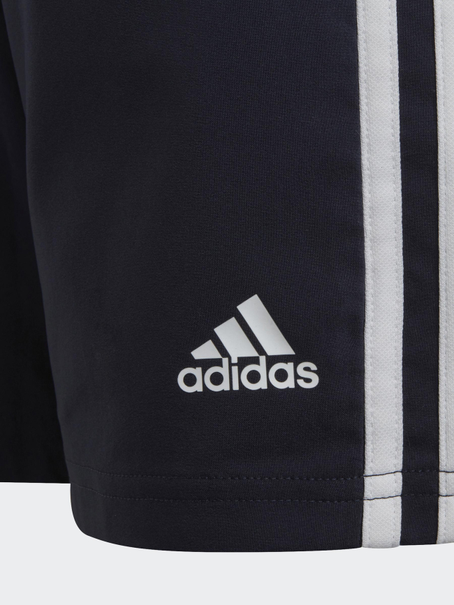 Short jogging 3 stripes bleu marine garçon - Adidas