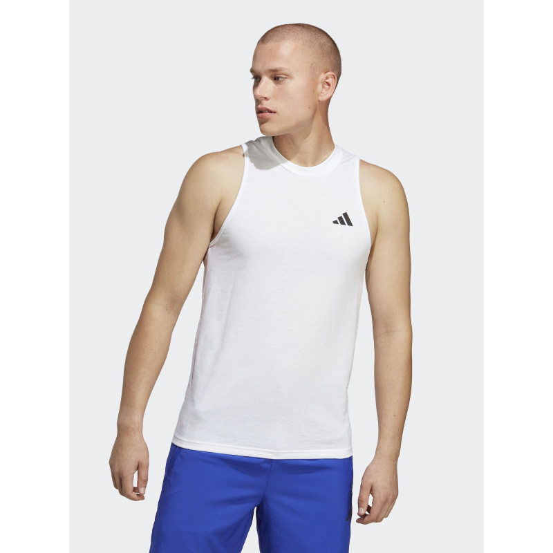 Débardeur de sport training essential blanc homme - Adidas