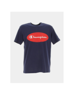 T-shirt crewneck logo bleu marine homme - Champion