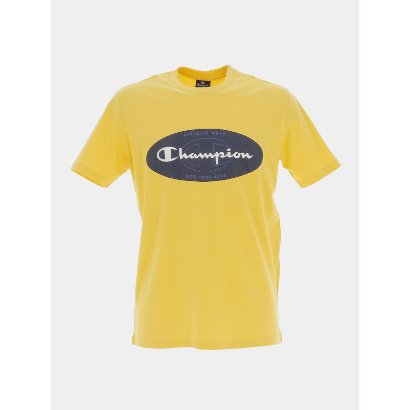 T-shirt crewneck jaune homme - Champion