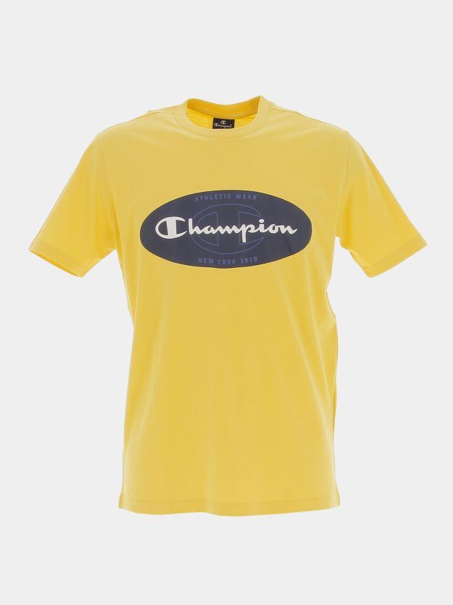 T-shirt crewneck jaune homme - Champion