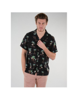 Chemise imprimés flamants rose cabana noir homme - Deeluxe