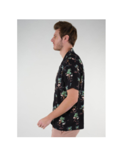 Chemise imprimés flamants rose cabana noir homme - Deeluxe