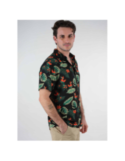 Chemise à fleurs sahel noir homme - Deeluxe