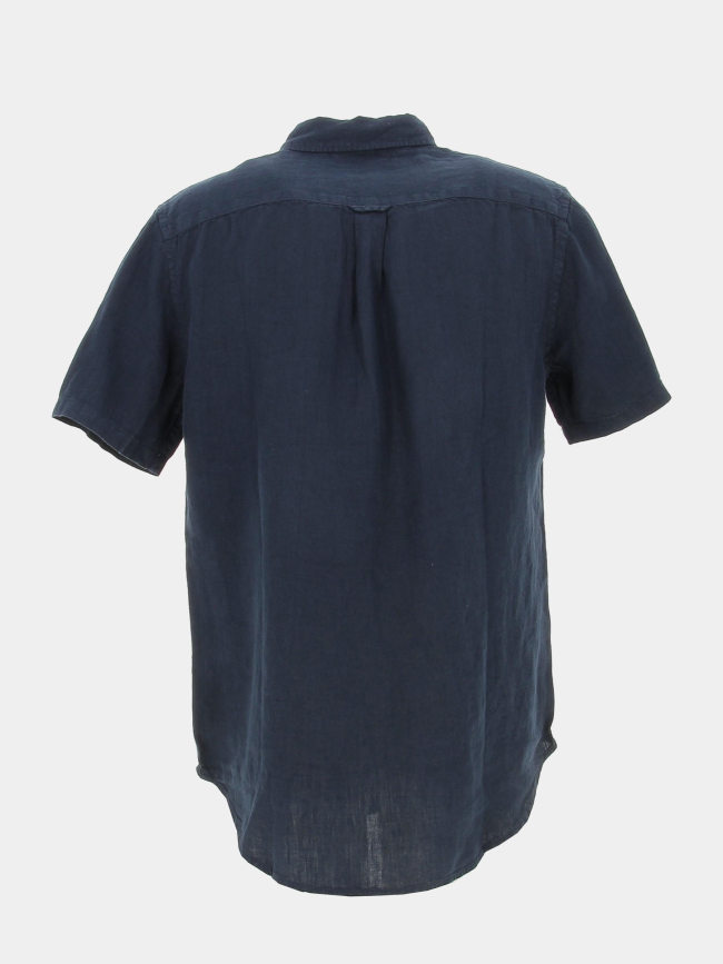 Chemise en lin studios bleu marine homme - Superdry