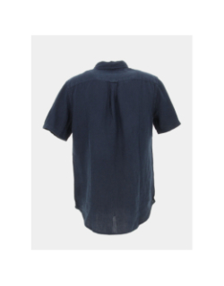 Chemise en lin studios bleu marine homme - Superdry