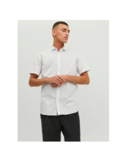 Chemise imprimés cardiff blanc homme - Jack & Jones