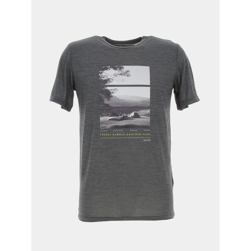 T-shirt de randonnée fingal 7 peak gris chiné homme - Regatta