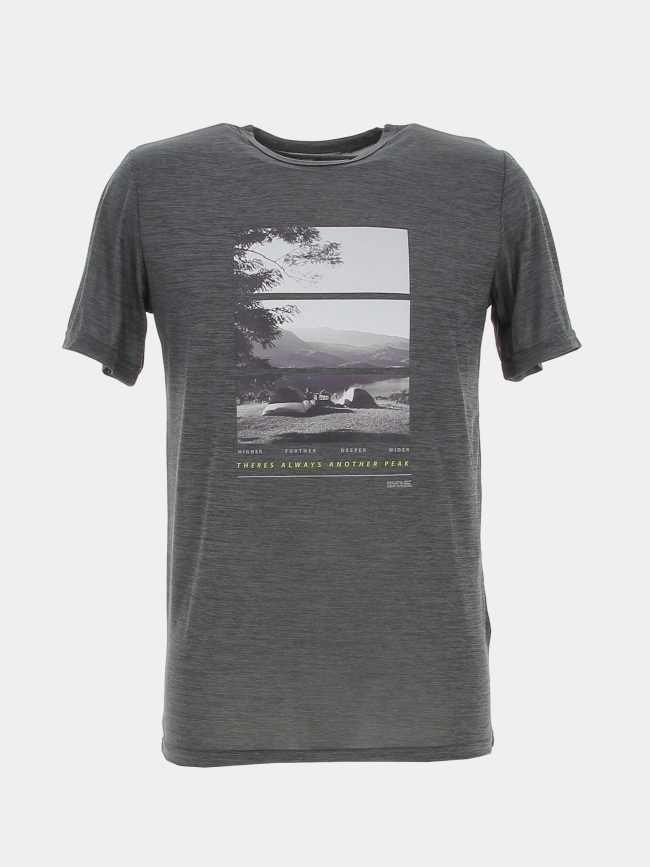 T-shirt de randonnée fingal 7 peak gris chiné homme - Regatta