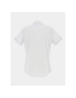 Chemise imprimés legacy blanc bleu homme - Benson & Cherry