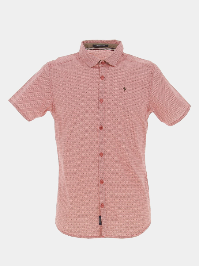 Chemise à imprimés stretch sprat rose homme - Sunvalley