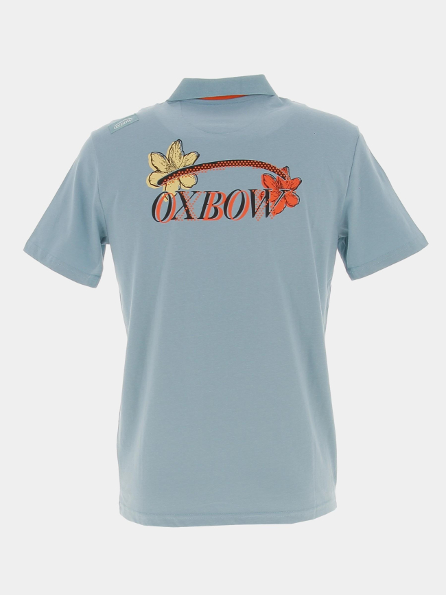 Polo graphique notilo bleu homme - Oxbow