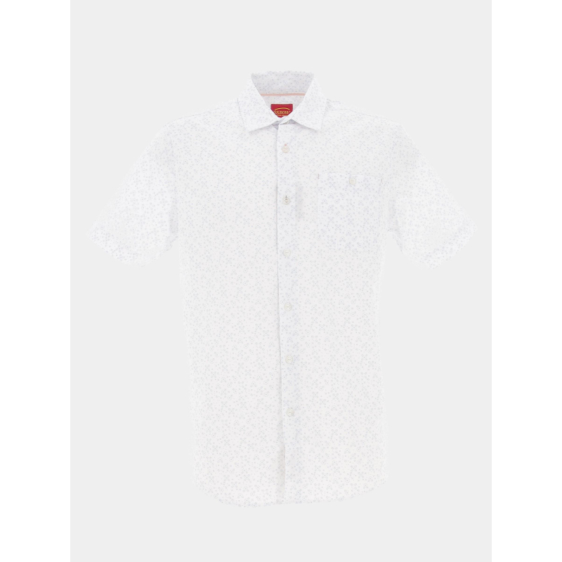 Chemise micro imprimés cheprim blanc homme - Oxbow