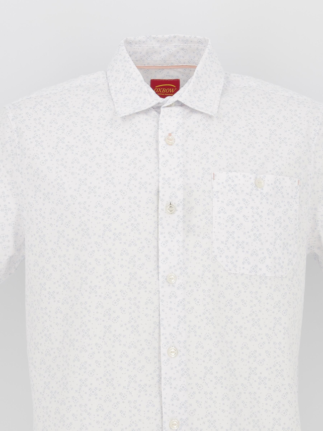 Chemise micro imprimés cheprim blanc homme - Oxbow