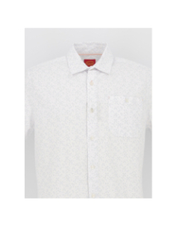 Chemise micro imprimés cheprim blanc homme - Oxbow