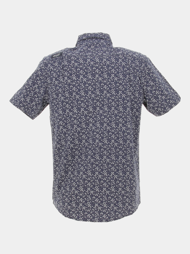 Chemise micro imprimés cheprim bleu marine homme - Oxbow