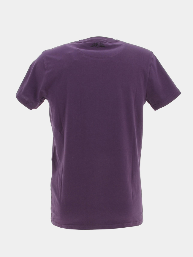 T-shirt life logo orange violet homme - Von Dutch