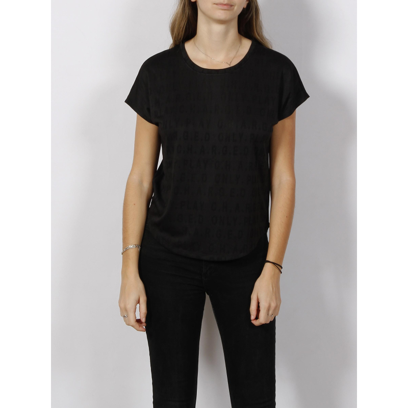 T-shirt de sport safa noir femme - Only