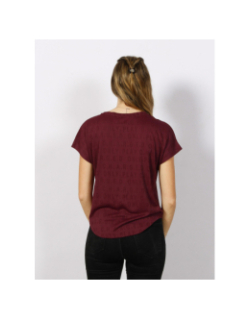 T-shirt de sport safa bordeaux femme - Only