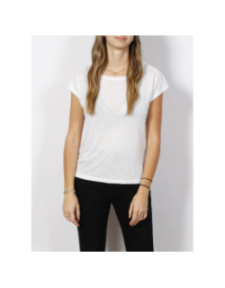 T-shirt uni léger pitkin blanc femme - Sunvalley