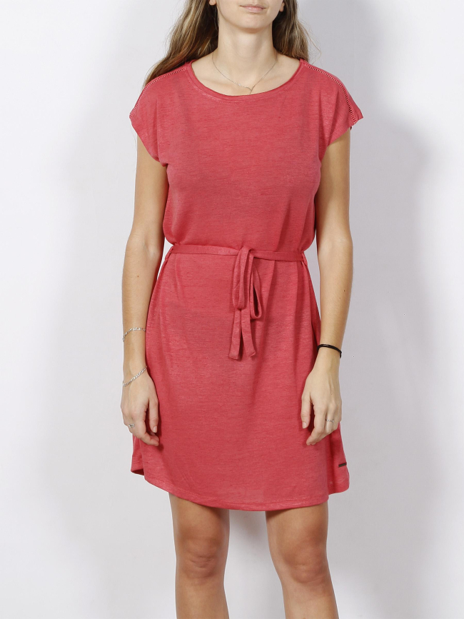 Robe droite ceinture talasi rose femme - Sunvalley