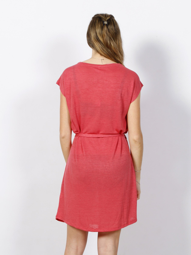 Robe droite ceinture talasi rose femme - Sunvalley