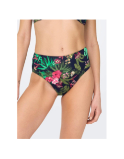 Bas de maillot de bain taille haute fleurs juliette femme - Only