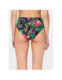 Bas de maillot de bain taille haute fleurs juliette femme - Only