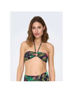 Haut de maillot de bain bandeau à fleurs juliette femme - Only