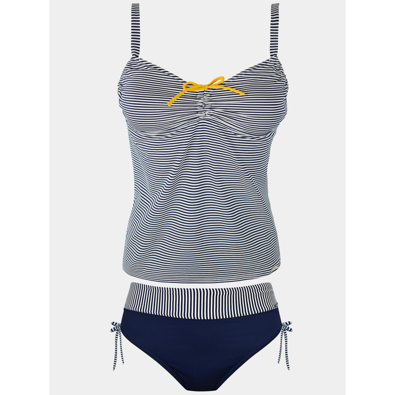 Maillot de bain tankini rayé bleu femme - Grain De Sable