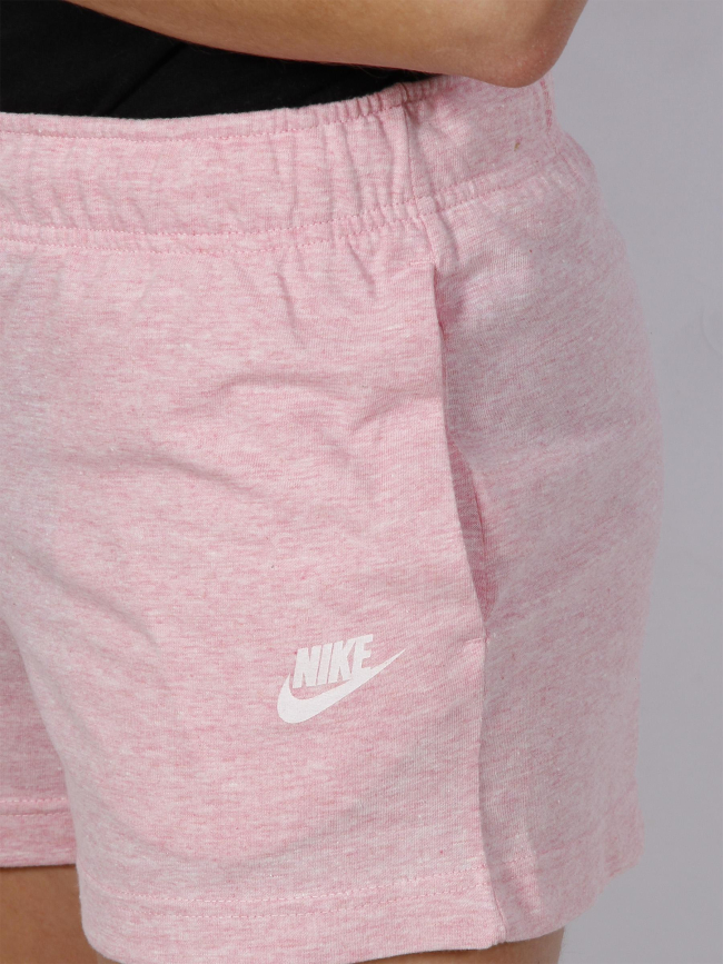 Short de sport nsw gym rose chiné femme - Nike