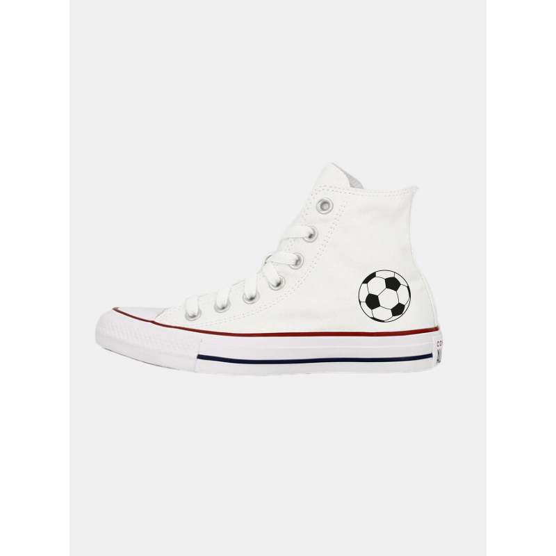 Baskets montantes toile chuck taylor ballon football blanc - Converse