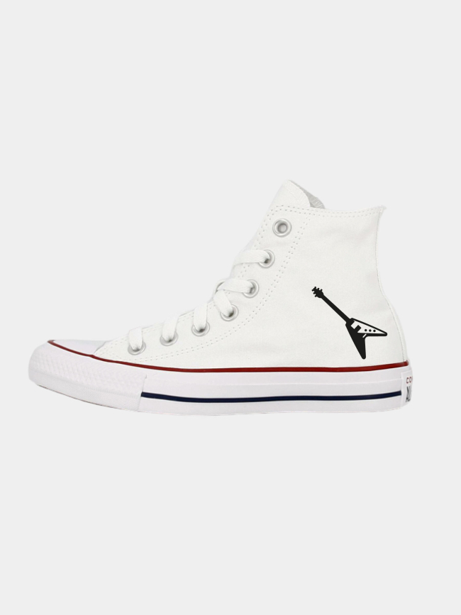 Baskets montantes toile chuck taylor guitare blanc - Converse